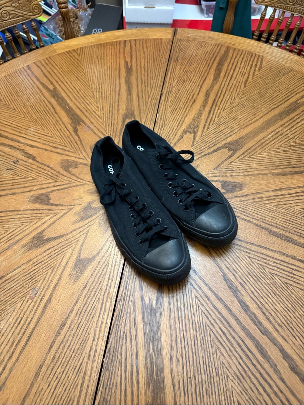 Converse Black Low-Top Canvas Sneakers